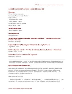 PERÚ | Derechos humanos en el contexto de las protestas sociales
COMISIÓN INTERAMERICANA DE DERECHOS HUMANOS
Miembros
Margare