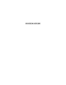               
SYSTEM STUDY
