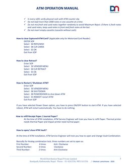 ATM Operator Manual After Installation | PDF | Automated Teller Machine ...