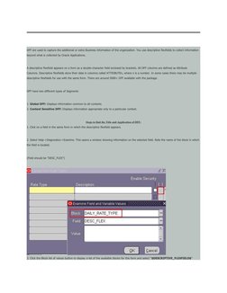 Configuring Descriptive Flexfields in Oracle | PDF | Table (Database ...