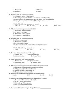 Math 6 NAT Reviewer with Answers | PDF