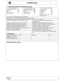 Mobile Crane Lifting Plan Template | PDF