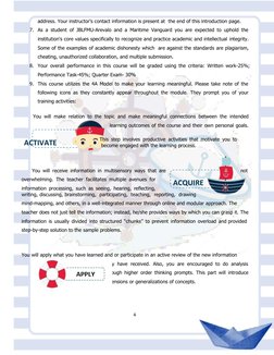 address. Your instructor's contact information is present at the end of this introduction page.
7. As a student of JBLFMU-Are