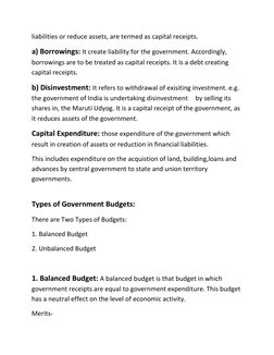 Class 12 Government Budget Notes | PDF | Taxes | Government Budget Balance