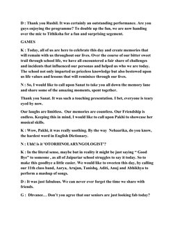 Farewell Script Farewell Party Anchoring Script | PDF | Religion & Spirituality | Poetry
