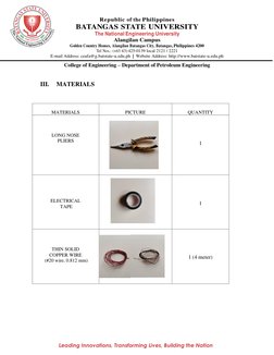 Republic of the Philippines 
BATANGAS STATE UNIVERSITY 
The National Engineering University 
Alangilan Campus 
Golden Country