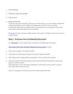 
Volunteering

Celebrity meet-and-greets

House tours

Original artwork
These are only a few examples of the types of inf