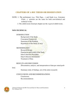 Iso Form Bsu Example BSU Thesis and Dissertation Format Guide | PDF | Thesis | Paragraph
