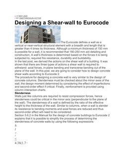 Wallap Eurocode Shear Wall Design According to Eurocode | PDF | Bending | Applied And ...