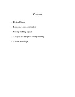Ceiling Cladding Structural Analysis | PDF | Strength Of Materials ...