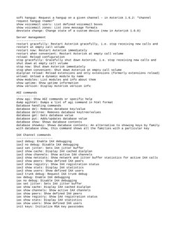 Asterisk CLI Command Overview | PDF | Session Initiation Protocol ...