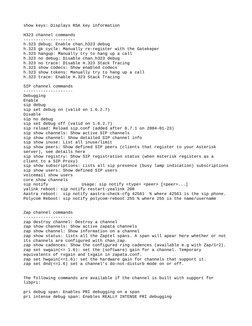 Asterisk CLI Command Overview | PDF | Session Initiation Protocol ...