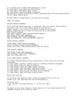Asterisk CLI Command Overview | PDF | Session Initiation Protocol ...