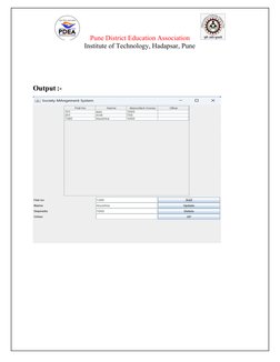 Pune District Education Association      
                              Institute of Technology, Hadapsar, Pune
Ou