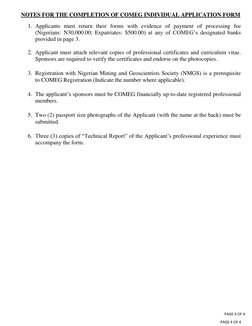 Comeg Form.pdf COMEG Individual Membership Application | PDF | Finance & Money Management