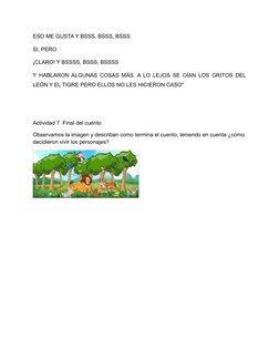 ESO ME GUSTA Y BSSS, BSSS, BSSS
SI, PERO
¡CLARO! Y BSSSS, BSSS, BSSSS
Y HABLARON ALGUNAS COSAS MÁS. A LO LEJOS SE OÍAN LOS GR