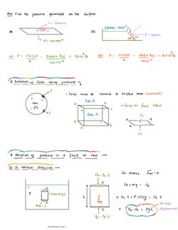 Class 11 Fluid Mechanics Notes | PDF | Viscosity | Buoyancy