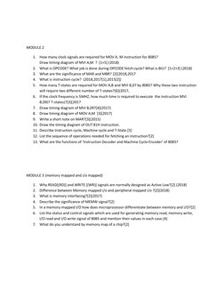 8085 Microprocessor Question Papers | PDF