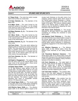 Spline Tariff Code Spline Standards and Data Overview | PDF