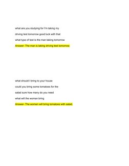 what are you studying for I'm taking my
driving test tomorrow good luck with that
what type of test is the man taking tomorro