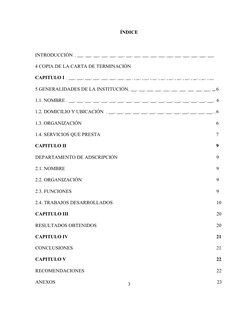 ÍNDICE
INTRODUCCIÓN