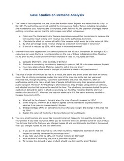 Demand Analysis and Price Elasticity Case Study | PDF | Demand | Price ...