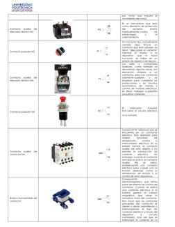 par 
motor 
que 
impulsa 
el 
movimiento del motor. 
Contacto 
auxiliar 
de 
relevador térmico NC 
 
 
Es un mecanismo que