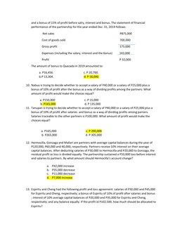 Partnership Capital and Profit Distribution | PDF | Treasury Stock ...