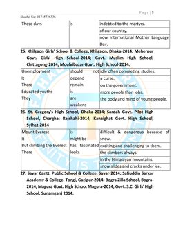 P a g e  | 9 
Shaiful Sir: 01745736336 
 
These days 
is 
indebted to the martyrs. 
of our country. 
now International Mother