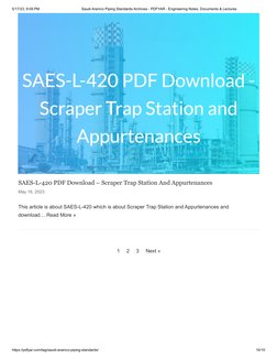 Aramco Standards for Plant Piping | PDF | Pipe (Fluid Conveyance ...