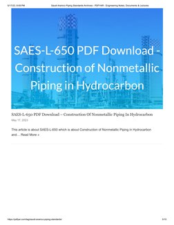 Aramco Standards for Plant Piping | PDF | Pipe (Fluid Conveyance ...