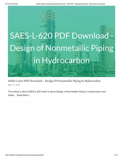 Aramco Standards for Plant Piping | PDF | Pipe (Fluid Conveyance ...