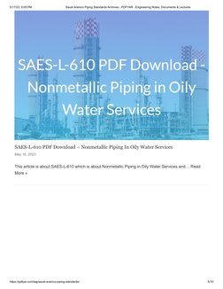 Aramco Standards for Plant Piping | PDF | Pipe (Fluid Conveyance ...