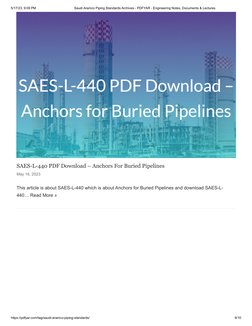 Aramco Standards for Plant Piping | PDF | Pipe (Fluid Conveyance ...