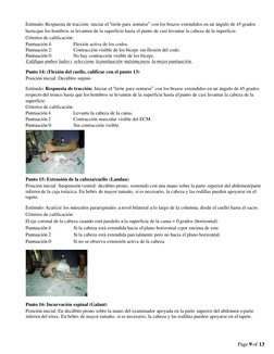 Page 9 of 13 
Estímulo: Respuesta de tracción: iniciar el “tirón para sentarse” con los brazos extendidos en un ángulo de 45