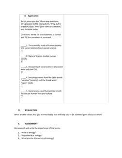 Grade 11 Social Science Lesson Plan | PDF