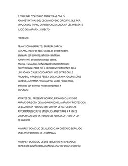 E. TRIBUNAL COLEGIADO EN MATERAS CIVIL Y
ADMINISTRATIVAS DEL DECIMO NOVENO CIRCUITO, QUE POR
MRAZON DEL TURNO CORRESPONDA CON