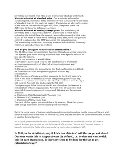 inventory movement type 561( a MM transaction which is performed). 
Material valuated at standard price: For a material valua