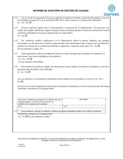Informe Auditoría ISO 9001:2015 2023 | PDF | Auditoría | Sistema de ...