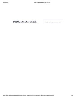 EFSET Free Speaking Test Overview | PDF | Career & Growth
