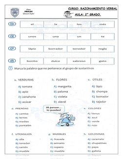 Colegio  
PROLOG 
“Educación Digital” 
 
 
 
 
  
 
 
CURSO: RAZONAMIENTO VERBAL 
         AULA: 2° GRADO.