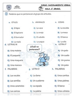 Colegio  
PROLOG 
“Educación Digital” 
 
 
 
 
  
 
 
CURSO: RAZONAMIENTO VERBAL 
         AULA: 2° GRADO. 
 
 

