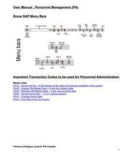 SAP Personnel Administration User Guide | PDF