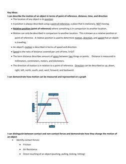 5th Grade Force and Motion Study Guide | PDF | Force | Acceleration