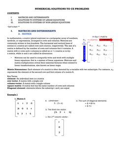 Numerical Solutions for CE Problems | PDF | Matrix (Mathematics ...
