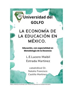 Economía de la Educación en México | PDF | Ciencias económicas | Sociedad