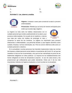 Cuadernillo Actividades Vida Saludable 2° | PDF | Dormir | Medicina CLINICA