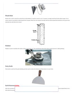 Essential Construction Tools List with Images | PDF | Concrete | Masonry