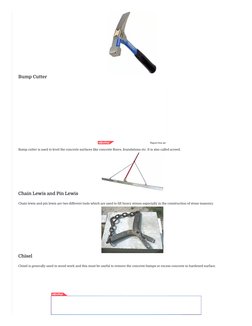 Essential Construction Tools List with Images | PDF | Concrete | Masonry