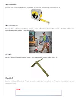 Essential Construction Tools List with Images | PDF | Concrete | Masonry